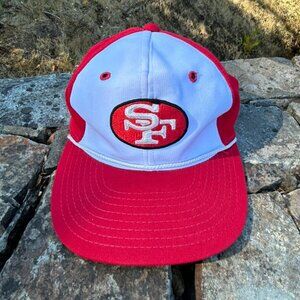 Vintage SF 49ers Baseball Hat Red and White